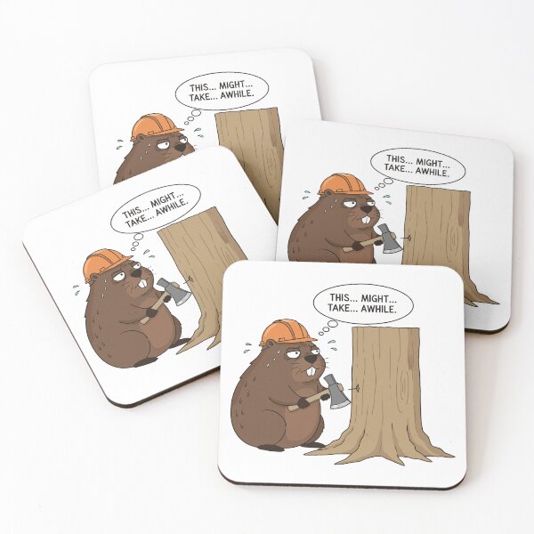Item preview, Beaver Using Axe Instead of Teeth Funny designed and sold by arossvy.