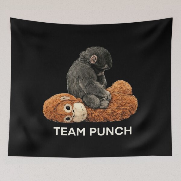 Item preview, Team Punch - Baby Monkey Punch, Punch the monkey, Punch Monkey designed and sold by MD-Over.