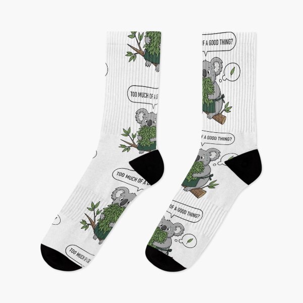 Item preview, Hungry Koala Eating Too Many Eucalyptus Leaves designed and sold by arossvy.