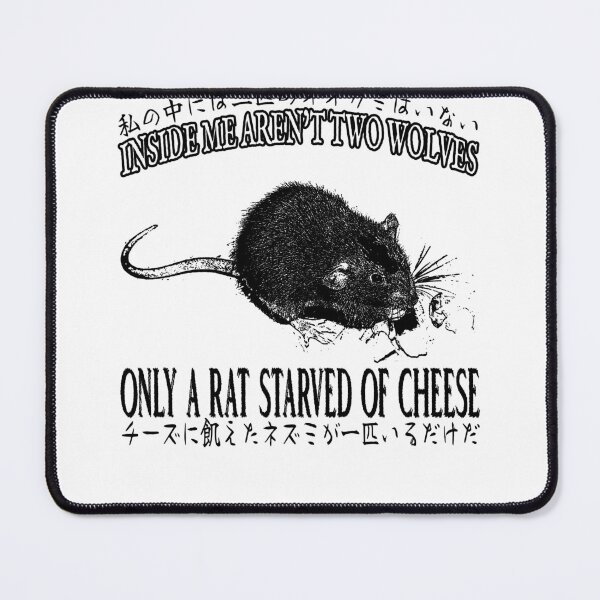 Item preview, Only A Rat Starved of Cheese designed and sold by VintageMedatsu.