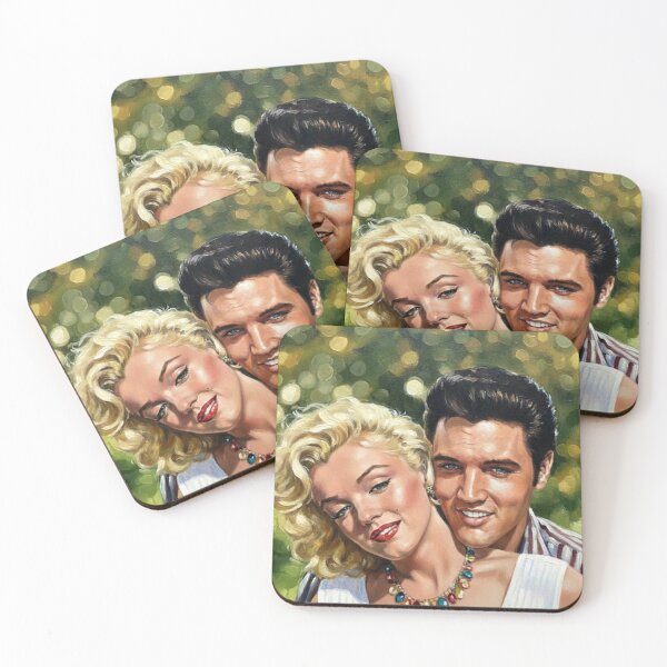 Item preview, The Golden Union: Marilyn & Elvis Sun-Drenched Impasto designed and sold by Art's Diner.