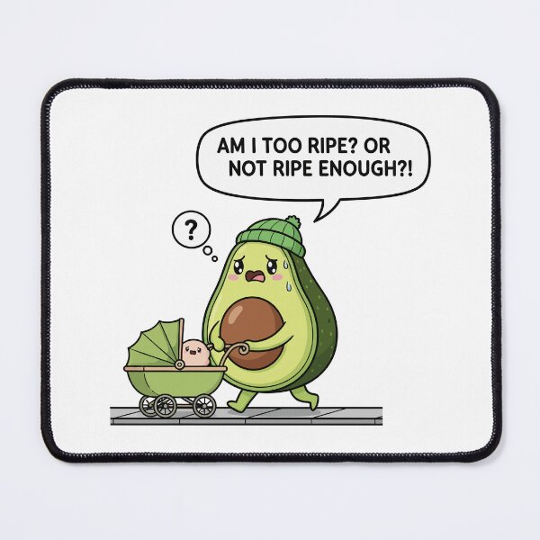 Item preview, Funny Avocado Parent Am I Ripe Enough Pun designed and sold by arossvy.
