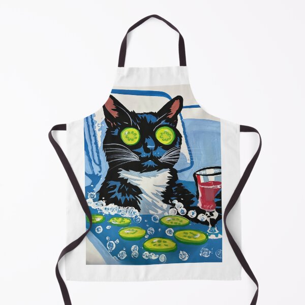 Item preview, Cucumber Eye Cat – Spa Cocktail Pop Art designed and sold by xRoarAndPawArtx.
