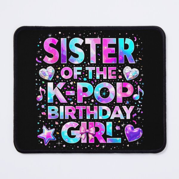 Item preview, Sister Of The Kpop Birthday Girl Pink Galaxy Music Heart Celebration Art designed and sold by GenioFin.