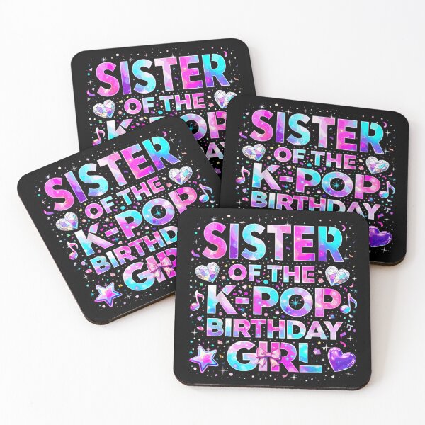 Item preview, Sister Of The Kpop Birthday Girl Pink Galaxy Music Heart Celebration Art designed and sold by GenioFin.