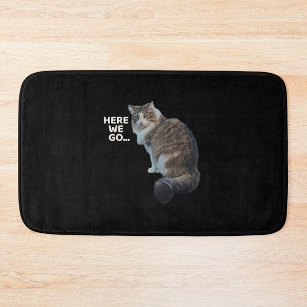 Item preview, Here We Go… – Relatable Cat Mood Minimal Design designed and sold by MB-CatPrints.