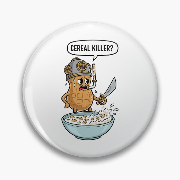 Item preview, Peanut Cereal Killer Diver Funny Food Pun designed and sold by arossvy.
