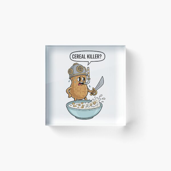Item preview, Peanut Cereal Killer Diver Funny Food Pun designed and sold by arossvy.