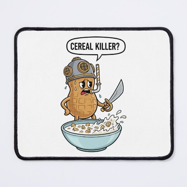 Item preview, Peanut Cereal Killer Diver Funny Food Pun designed and sold by arossvy.