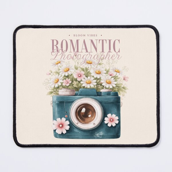 Item preview, Romantic Photographer Canva, coquette aesthetic, floral camera design, Aesthetic gift for photography lovers. designed and sold by MakitoDesign.