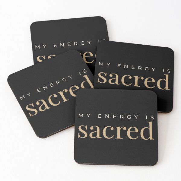 Item preview, My Energy Is Sacred Empath Wellness Quote designed and sold by Becheer.