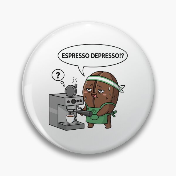 Item preview, Espresso Depresso Sad Coffee Bean Barista designed and sold by arossvy.