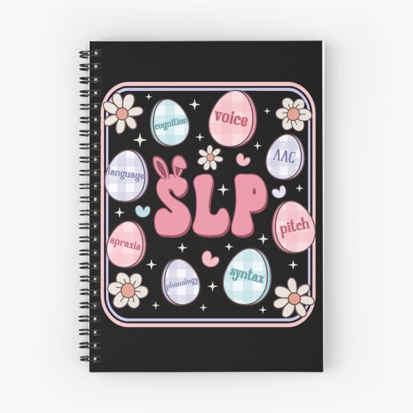 Item preview, SLP Speech Language Pathologist Easter Eggs Bunny Ears Therapy Professional School Art designed and sold by GenioFin.