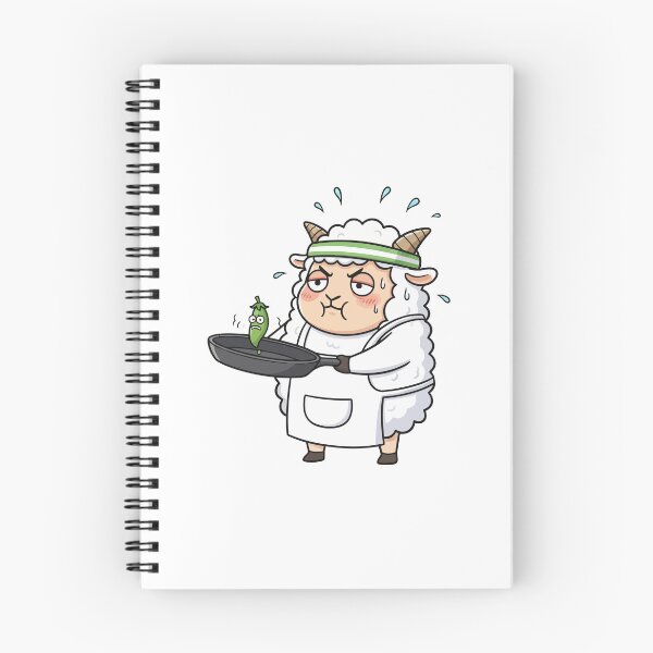 Item preview, Angry Chef Sheep Cooking Green Pea Funny designed and sold by arossvy.