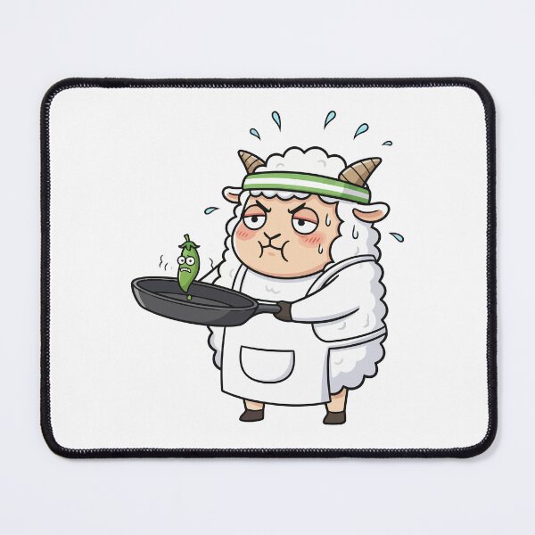 Item preview, Angry Chef Sheep Cooking Green Pea Funny designed and sold by arossvy.