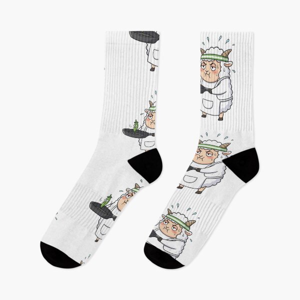 Item preview, Angry Chef Sheep Cooking Green Pea Funny designed and sold by arossvy.