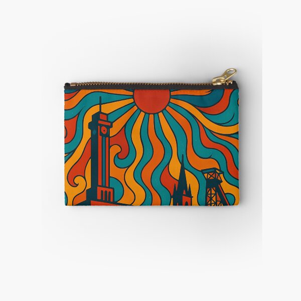 Item preview, Trippy Psychedelic Poster of Ostrava | Neon Industrial Skyline | Surreal Czech Cityscape Art designed and sold by PaintedPixels01.