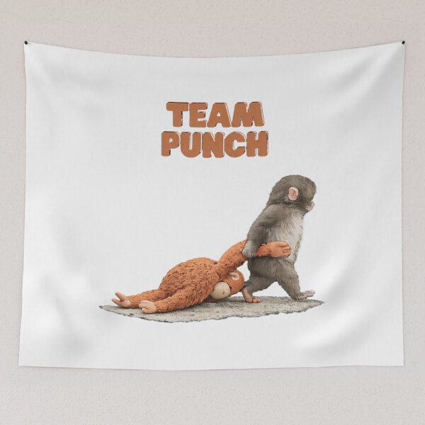 Item preview, Team Punch - Baby Monkey Punch, Punch the monkey, Punch Monkey designed and sold by MD-Over.