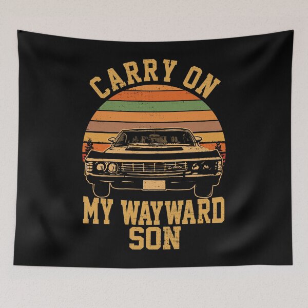 Item preview, Carry On My Wayward Son, Supernatural Sunset Distressed Style Classic  designed and sold by Mortaldivine.