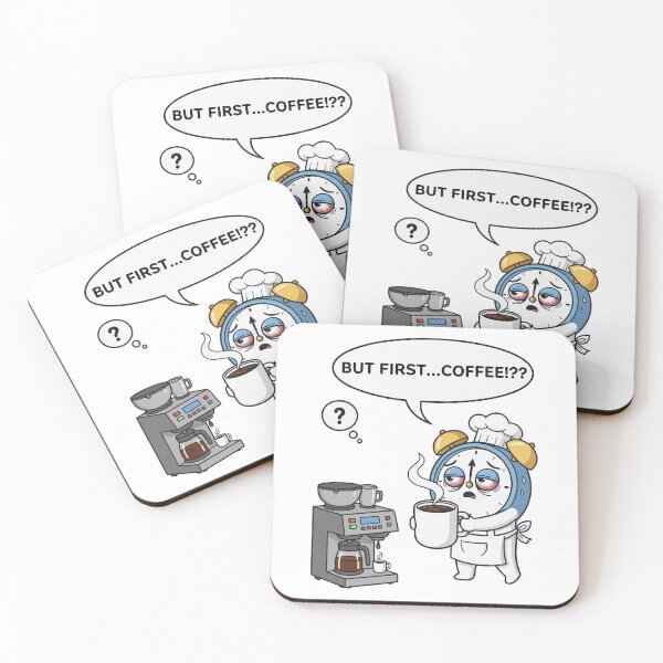 Item preview, Exhausted Alarm Clock - But First Coffee designed and sold by arossvy.