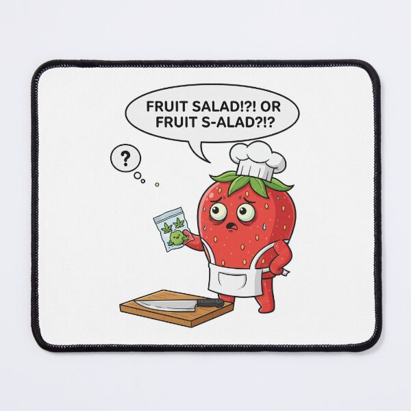 Item preview, Fruit S-Alad - Strawberry Chef Weed Pun designed and sold by arossvy.