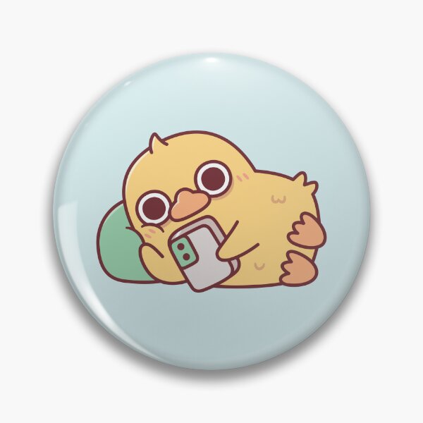 Item preview, Cute Duck Chilling With Handphone designed and sold by rustydoodle.