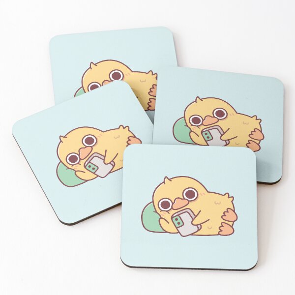 Item preview, Cute Duck Chilling With Handphone designed and sold by rustydoodle.