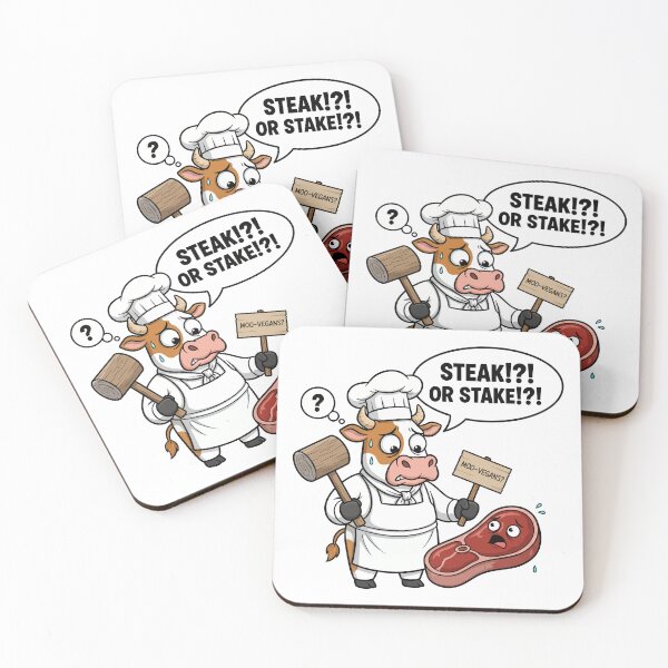 Item preview, Moo-Vegan Cow - Steak or Stake? designed and sold by arossvy.