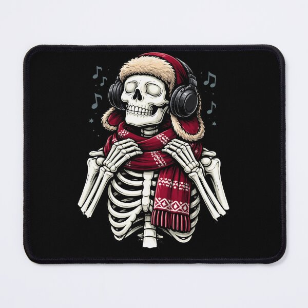 Item preview, Music Lover Skeleton – Cozy Winter Headphones Aesthetic Art designed and sold by ColorSplash123.