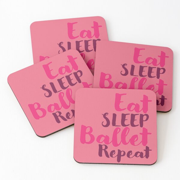 Item preview, Eat Sleep Ballet Repeat – Pink Ballet Quote Gift for Dancers | Ballet Lover Graphic designed and sold by PunksterClub.