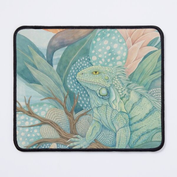 Item preview, Botanical Iguana | Vintage Tropical Coastal Wall Art designed and sold by Tiki Cove.