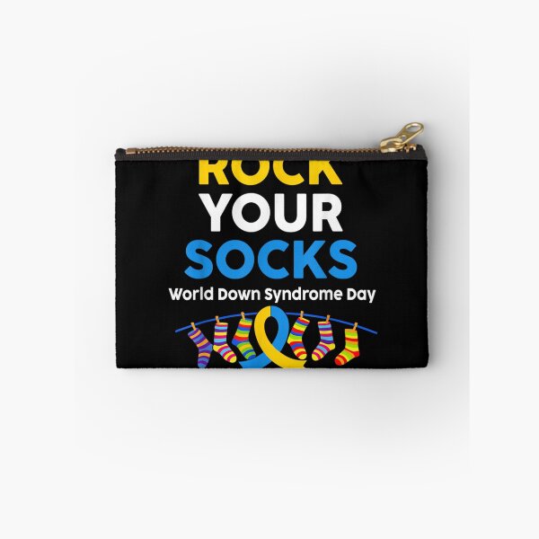 Item preview, Rock Your Socks World Down Syndrome Day Awareness Ribbon Colorful Socks Art designed and sold by GenioFin.