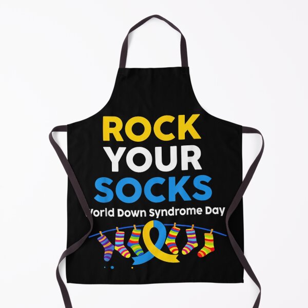 Item preview, Rock Your Socks World Down Syndrome Day Awareness Ribbon Colorful Socks Art designed and sold by GenioFin.