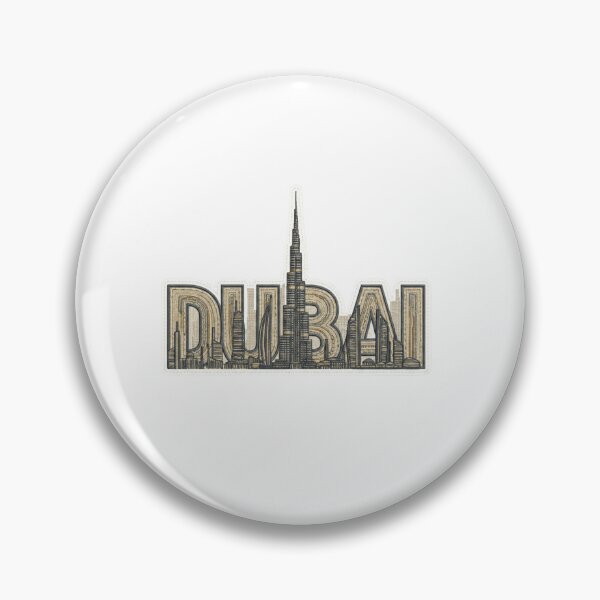 Item preview, Dubai Threaded Skyline – Luxury Embroidery City Art designed and sold by Imaginarium of Chaos falcon88 .