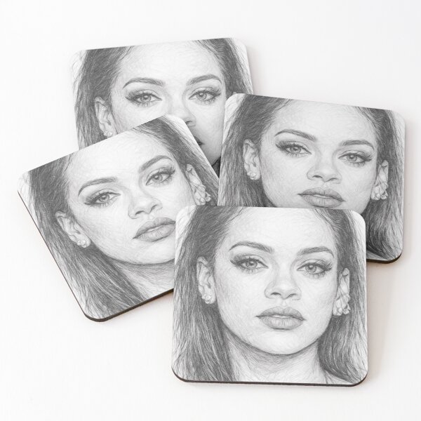 Item preview, Female Pop Singer Pencil Sketch Portrait – Black and White Celebrity Drawing, Realistic R&B Music Icon Art, Monochrome Pencil Illustration designed and sold by Leon Woods Pencil Art.