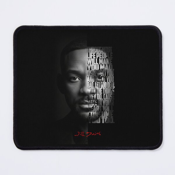 Item preview, Will Smith Split Face Poster designed and sold by Enea Kelo.