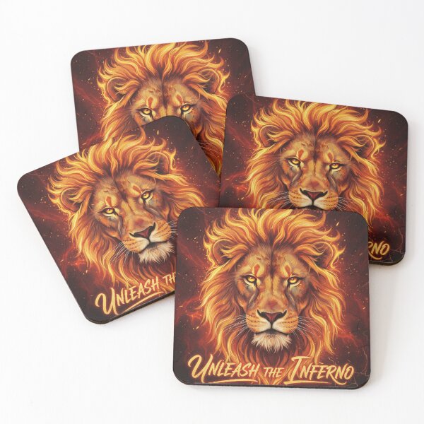 Item preview,  Fiery Flame Lion King- Unleash the Inferno Lion  designed and sold by AlishaStudio.
