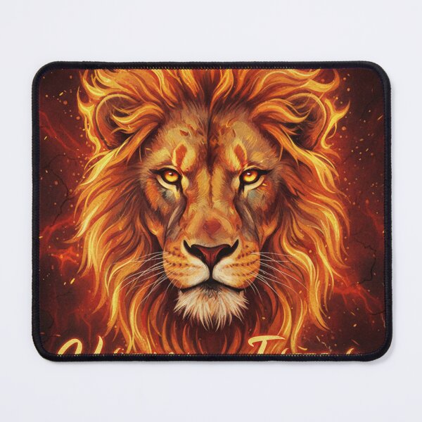 Item preview, Fiery Flame Lion King- Unleash the Inferno Lion designed and sold by AlishaStudio.