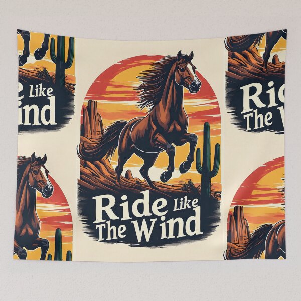 Item preview, Ride Like the Wind – Epic Western Horse Illustration designed and sold by owi-art.