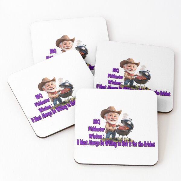 Item preview, BBQ PITMASTER WISDOM: U MUST ALWAYS BE WILLING TO RISK IT FOR THE BRISKET designed and sold by Teez2Plz.