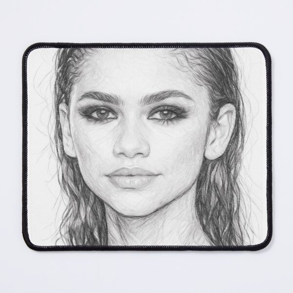 Item preview, American Actress and Singer Pencil Sketch Portrait – Black and White Celebrity Drawing, Realistic Hollywood Icon, Monochrome Graphite Art designed and sold by Leon Woods Pencil Art.