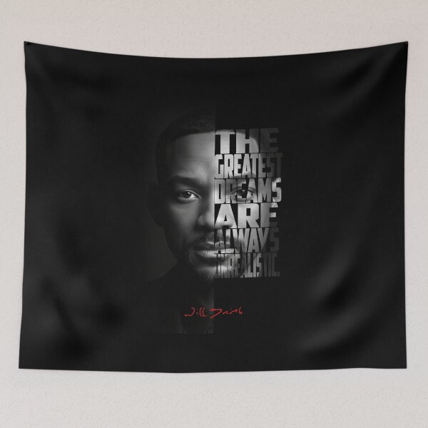 Item preview, Will Smith Split Face Poster designed and sold by Enea Kelo.
