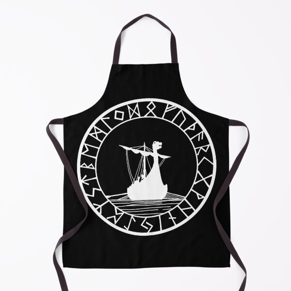 Item preview, Viking longship and compass (white) designed and sold by Lagueny.
