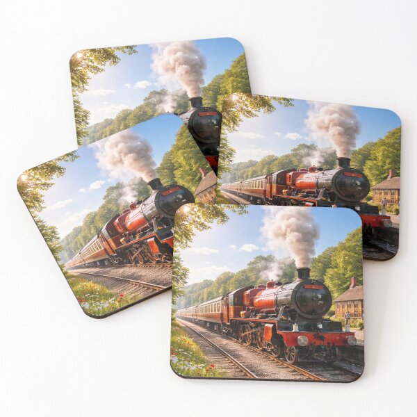 Item preview, Steam train traveling through the valley designed and sold by JuViRo.