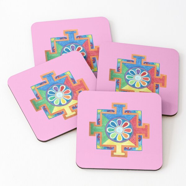 Item preview, Creative Mandala Watercolor on Pink Background designed and sold by Lily Rose Doodle.