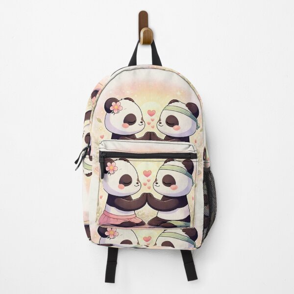 Item preview, Zen Morning Pandas - Kawaii Yoga Panda Couple. designed and sold by Lylysun.