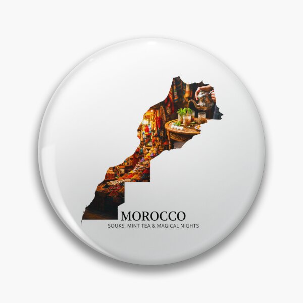 Item preview, Morocco Map Souks Mint Tea Magical Nights designed and sold by AbulailArt.