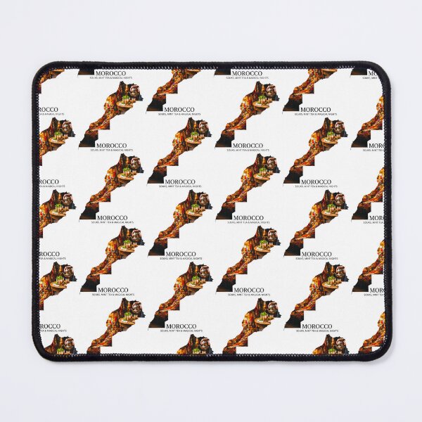 Item preview, Morocco Map Souks Mint Tea Magical Nights designed and sold by AbulailArt.