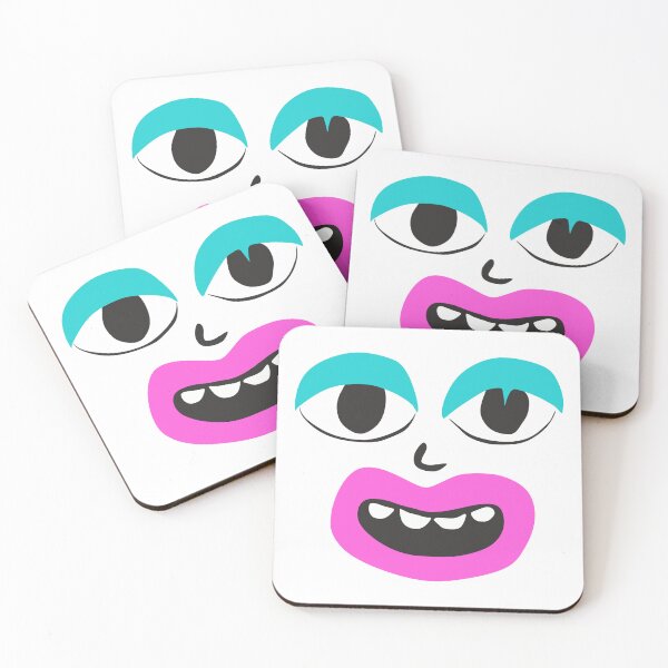 Item preview, Funny Smile with Pink Lips and Blue Eyeshadow designed and sold by KoDi91.