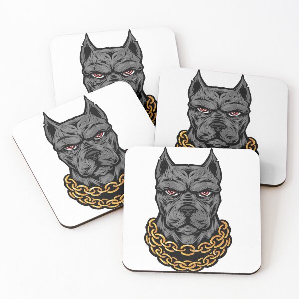 Item preview, Gangster Pitbull With Gold Chain designed and sold by StreetVibe-IND.